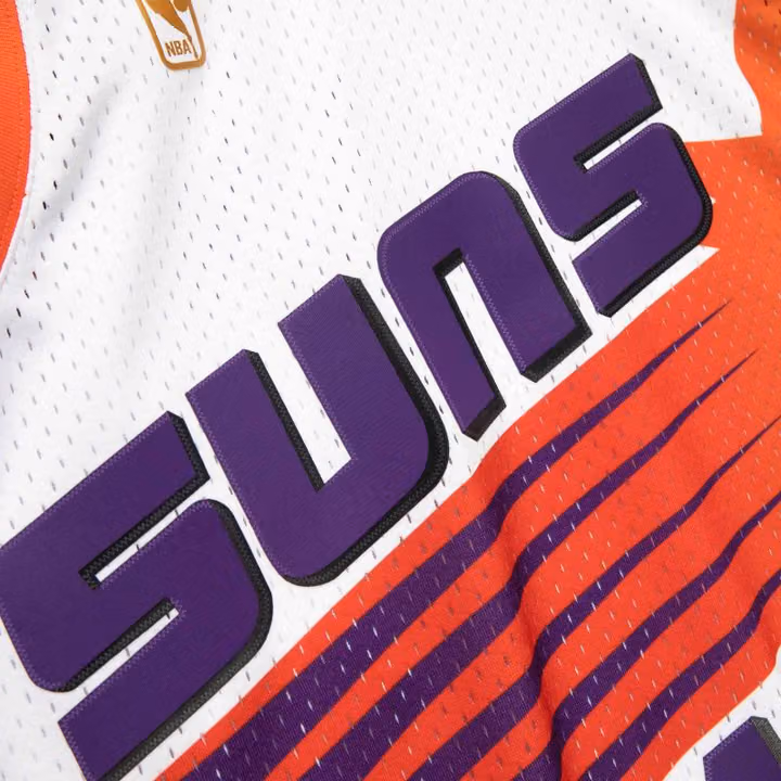 Steve Nash #13 Phoenix Suns 1996-97 Swingman NBA Jersey White view 4