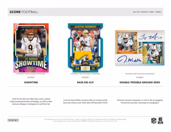 2023 Panini Score NFL Football Hobby Box view 4