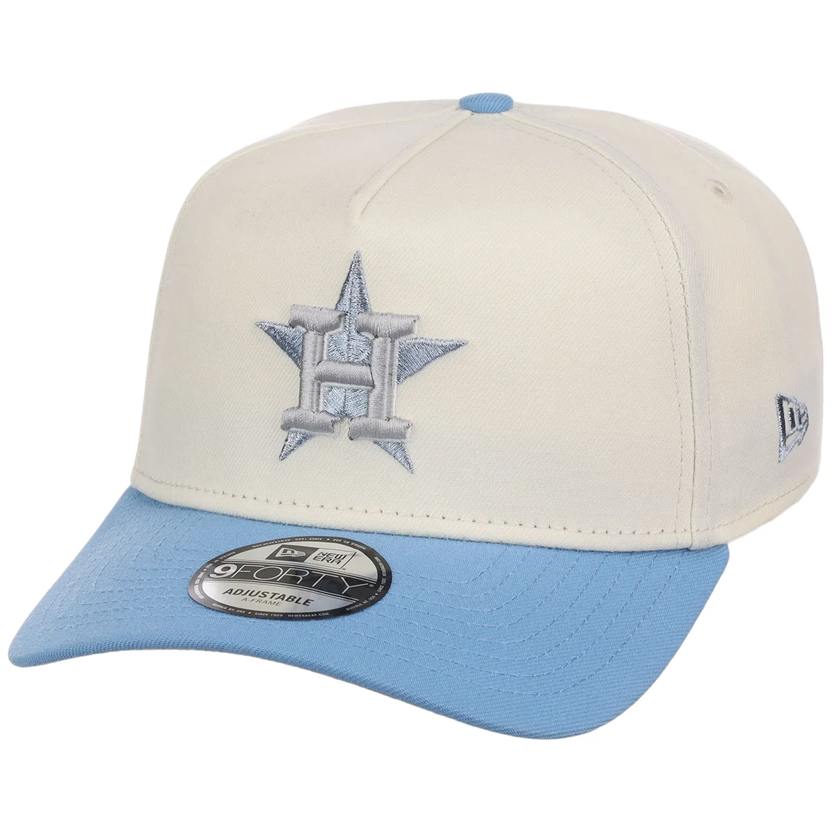 Houston Astros MLB Chrome x Sky FASHION CORE New Era 9FORTY A-Frame detail view