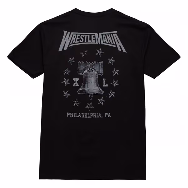 WrestleMania XL Mitchell & Ness WWE T-Shirt Black view 1