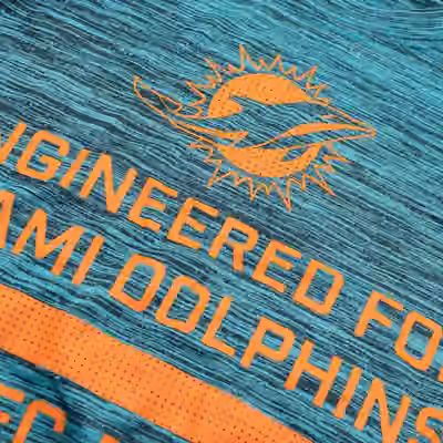 Miami Dolphins 2025 NFL Sideline Nike Velocity Performance Long Sleeve T-Shirt Aqua view 3