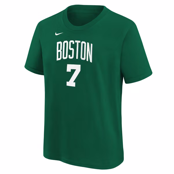 Jaylen Brown #7 Boston Celtics Player NBA T-Shirt Green (YOUTH) view 2