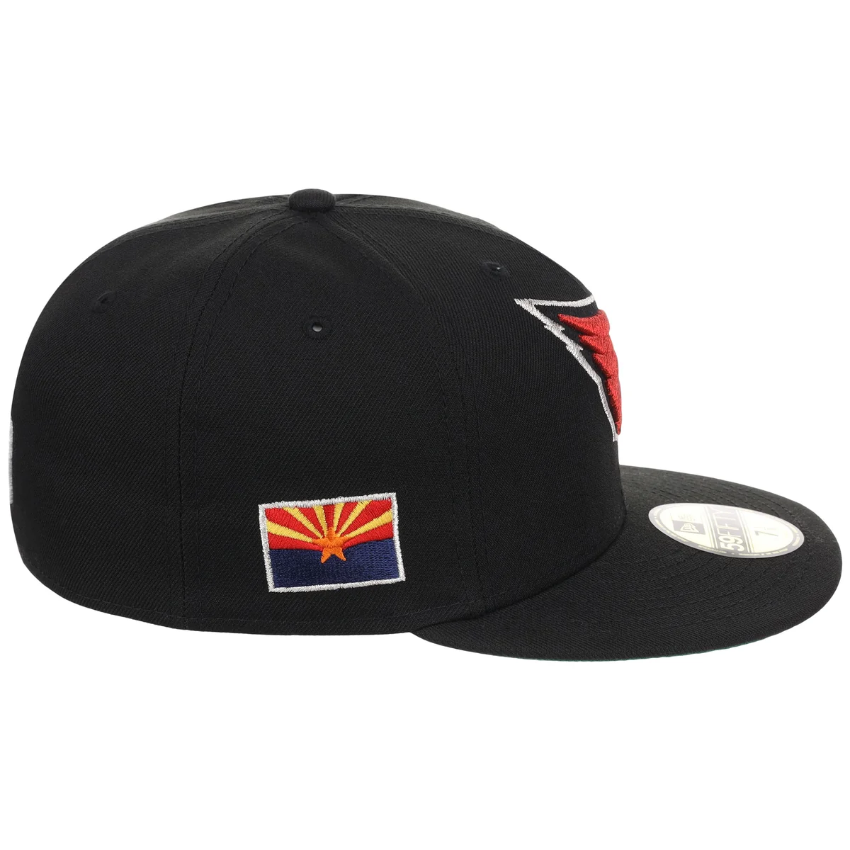Arizona Cardinals NFL Black Dome New Era 59FIFTY detail view
