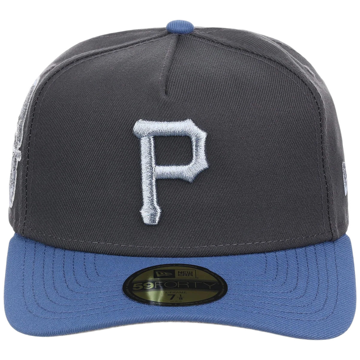Pittsburgh Pirates MLB Indigo Steel New Era 59FORTY detail view