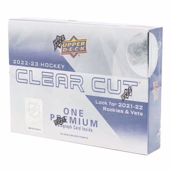 2022/23 Upper Deck Clear Cut Hockey NHL Hobby Box view 1