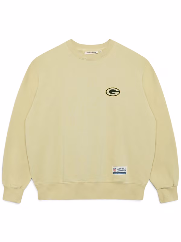 Green Bay Packers L&L '96 Classics NFL Crew Sweater Beige view 2