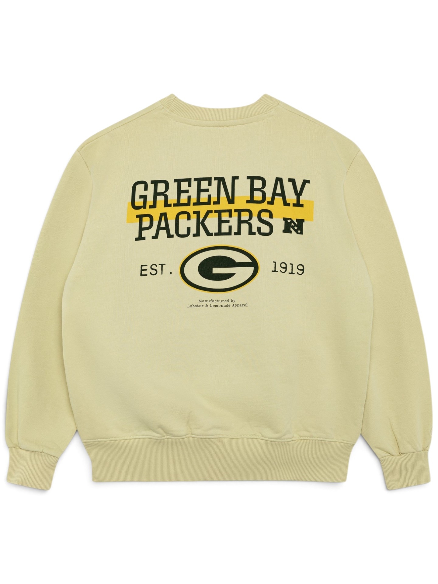 Green Bay Packers L&L '96 Classics NFL Crew Sweater Beige view 1
