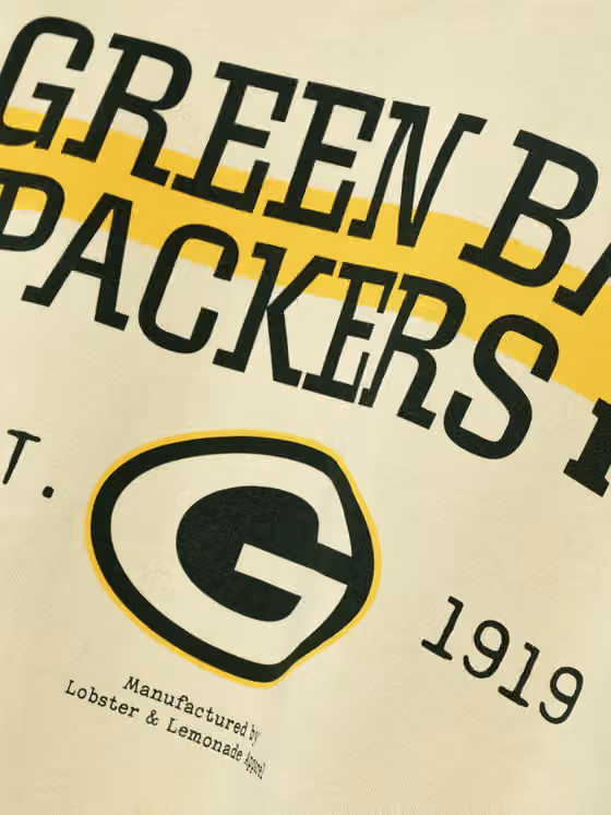 Green Bay Packers L&L '96 Classics NFL Crew Sweater Beige view 4