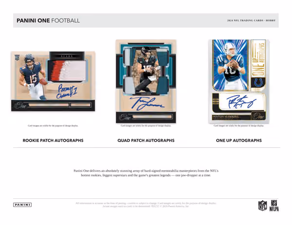 2024 Panini One Football NFL Hobby Box view 2