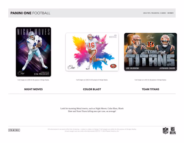 2024 Panini One Football NFL Hobby Box view 4