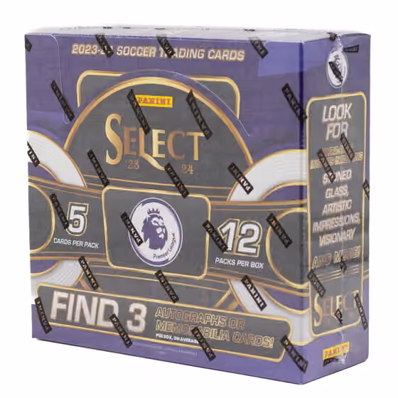 2023/24 Panini Select Premier League Soccer Hobby Box view 1