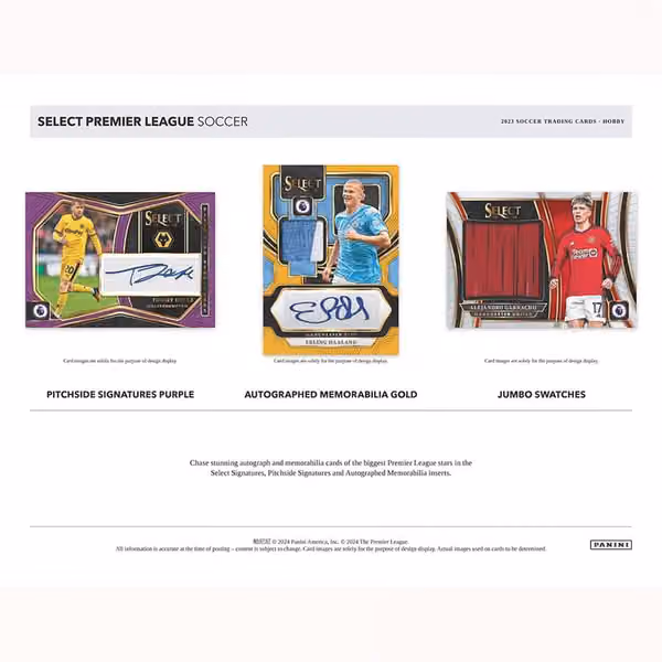 2023/24 Panini Select Premier League Soccer Hobby Box view 3