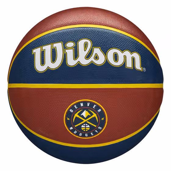 Denver Nuggets Team Tribute Wilson NBA Basketball (Size 7) view 1