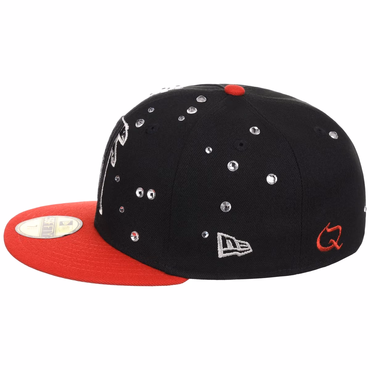 Atlanta Falcons Quavo Georgia Pack Collection - New Era 59FIFTY "Iced Out" (Black/Red) detail view