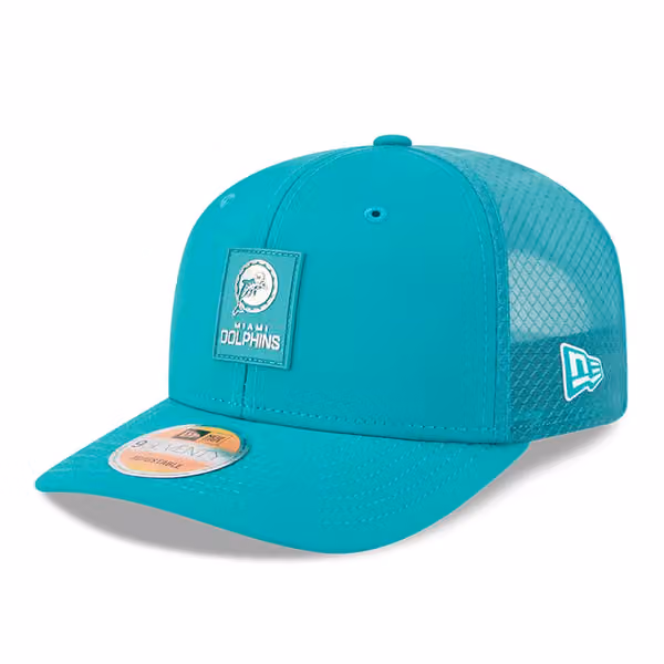 Miami Dolphins Historic 2025 NFL On-Field Sideline 9SEVENTY Trucker Snapback Cap product photo