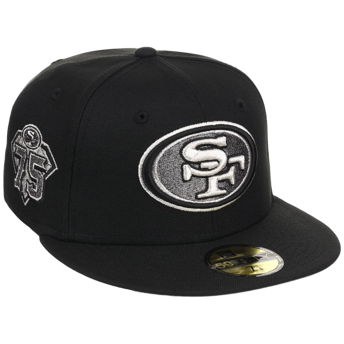 San Francisco 49Ers NFL Liquid Titanium New Era 59FIFTY front view