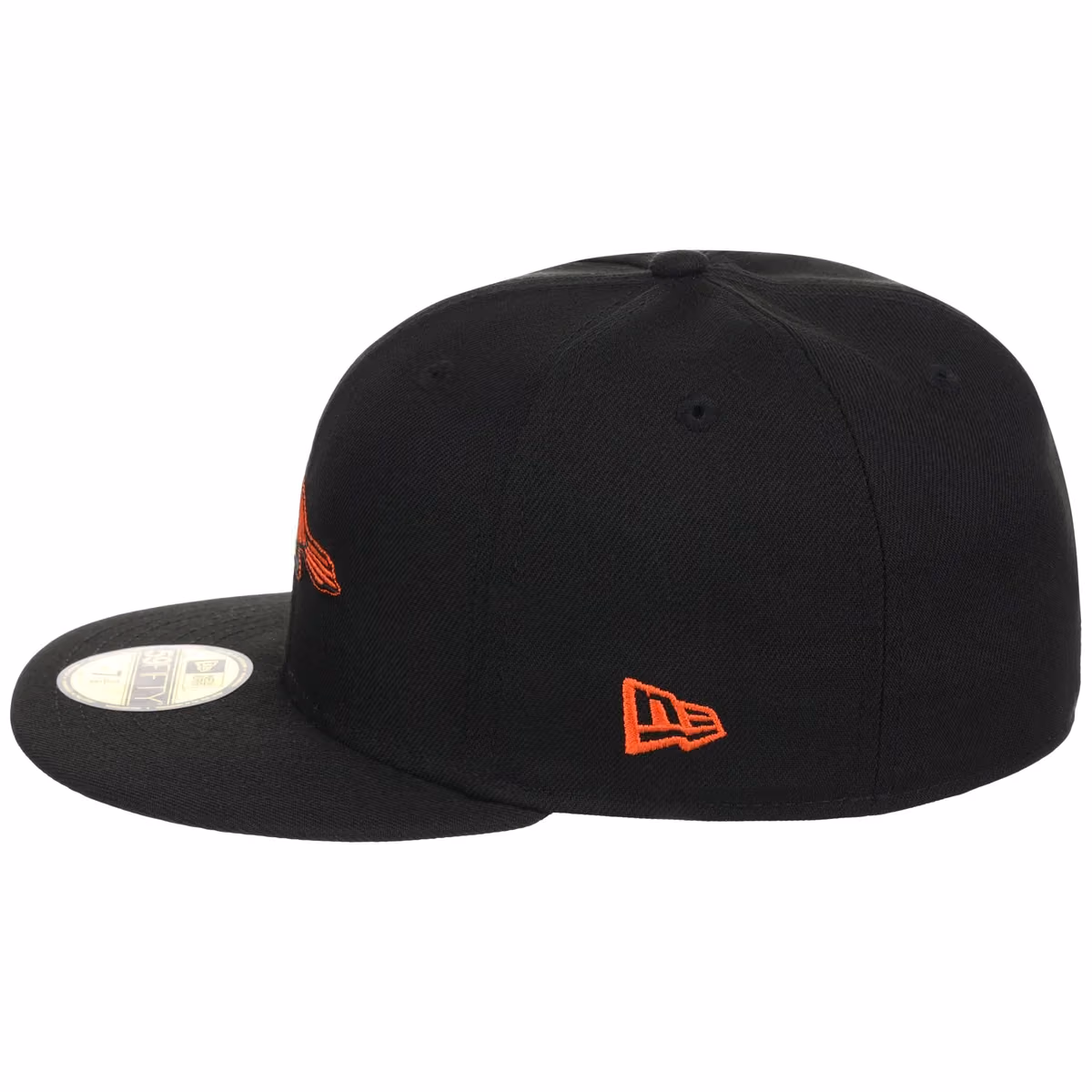 Baltimore Orioles MLB Cooperstown Authentic Collection New Era 59FIFTY (Black/Black) detail view