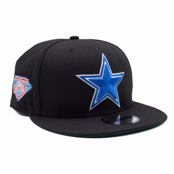 Dallas Cowboys NFL 75th Anniversary New Era 9FIFTY Snapback NFL Cap Black product photo