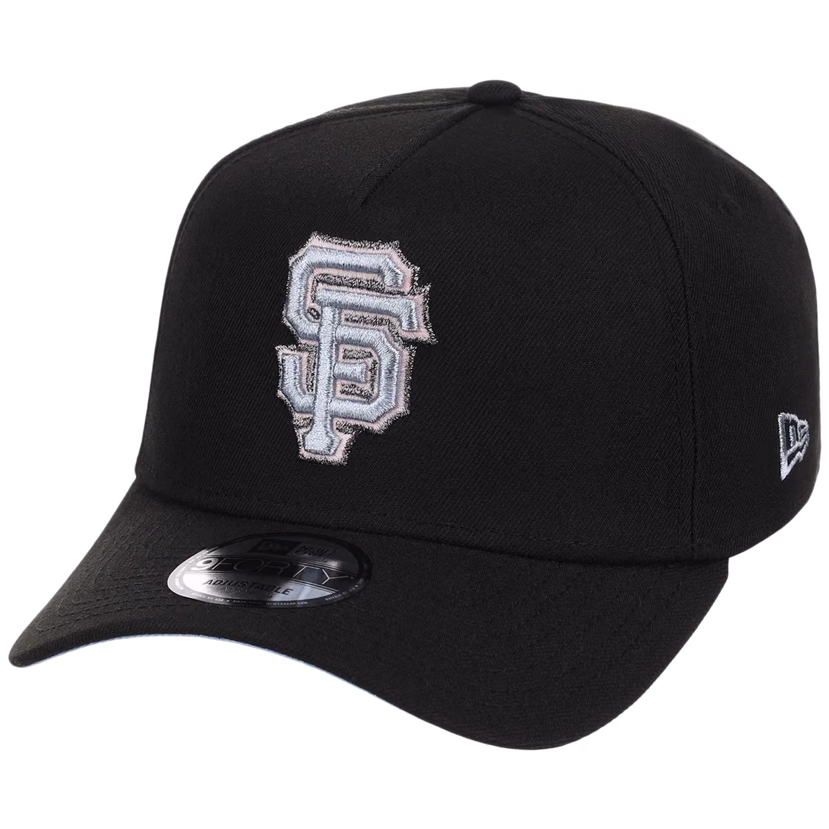 San Francisco Giants MLB Pewter Skies New Era 9FORTY A-Frame detail view