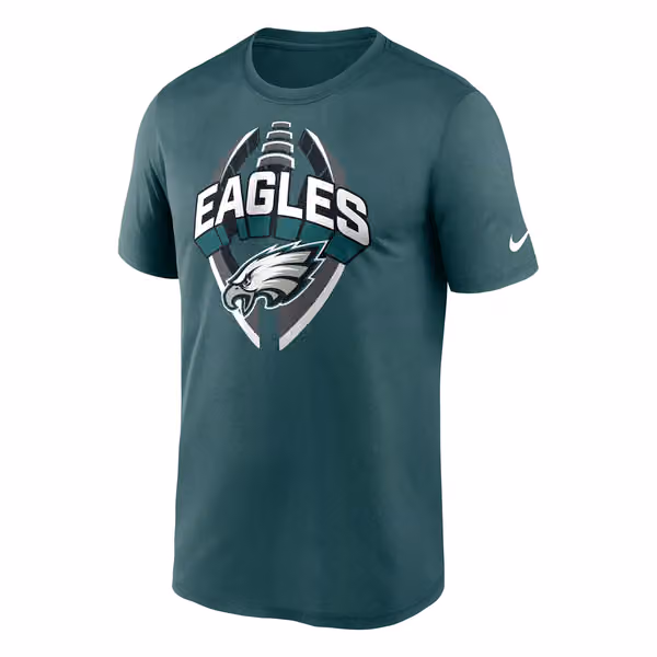Philadelphia Eagles 2025 Icon Nike Legend NFL T-Shirt Green view 1