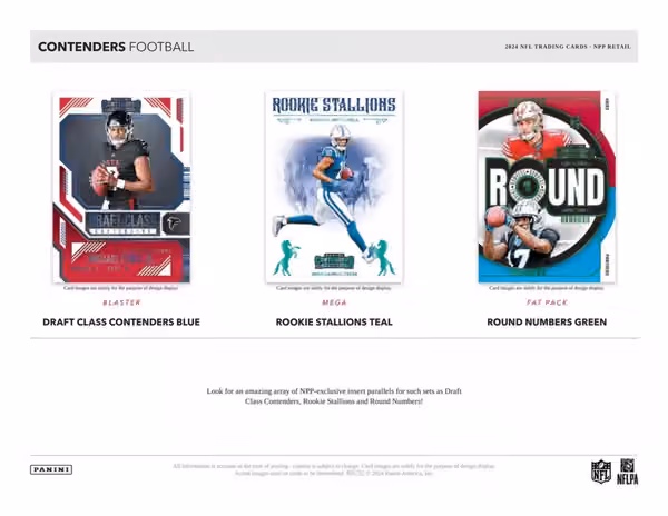 2024 Panini Contenders Football NFL Retail Box view 5