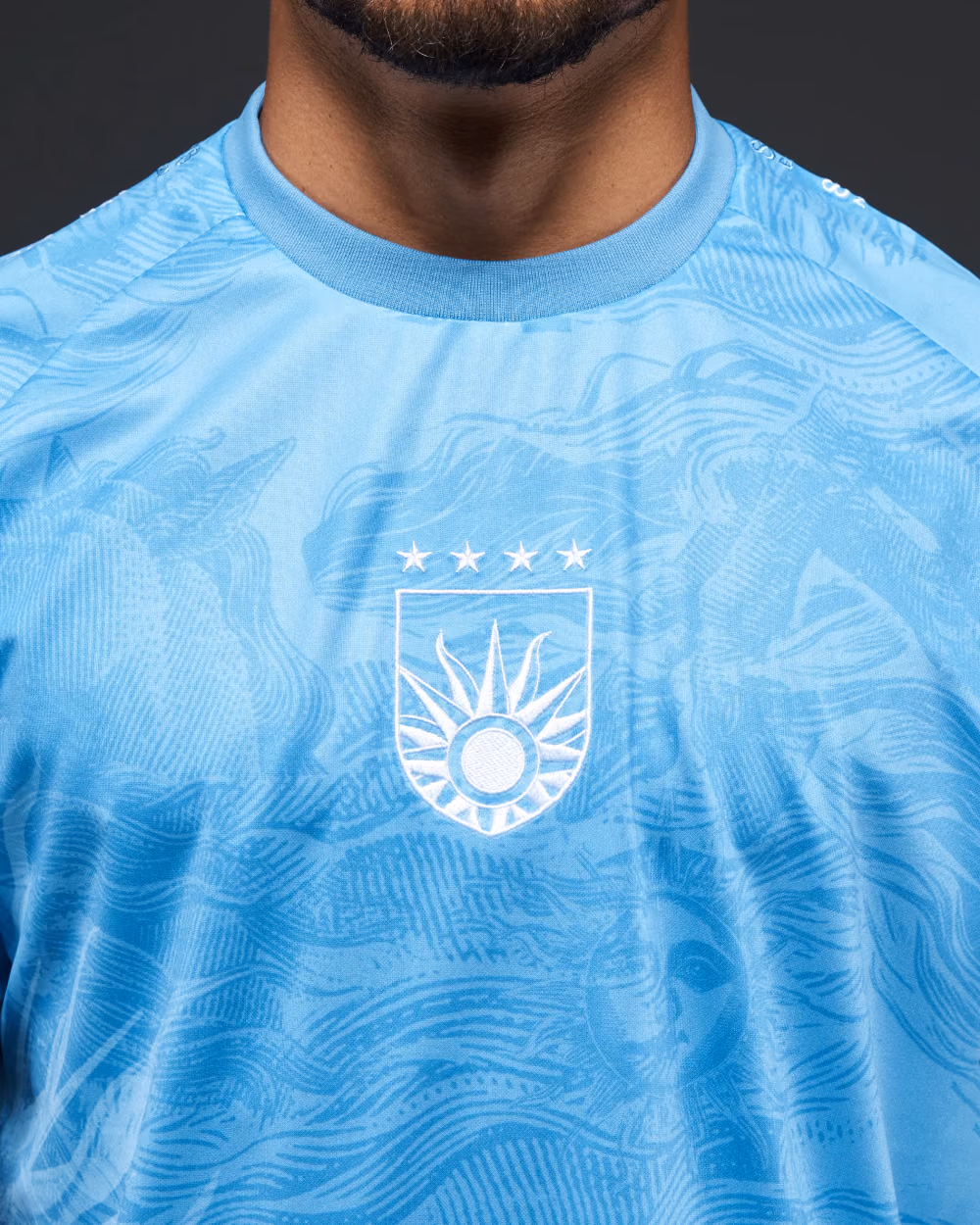 Jersevo Custom Personalized Uruguay Heritage Jersey (2026WC Edition) crest detail