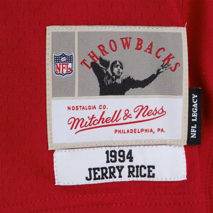 Jerry Rice #80 San Francisco 49ers 1994 Legacy Throwback NFL Jersey Red view 3