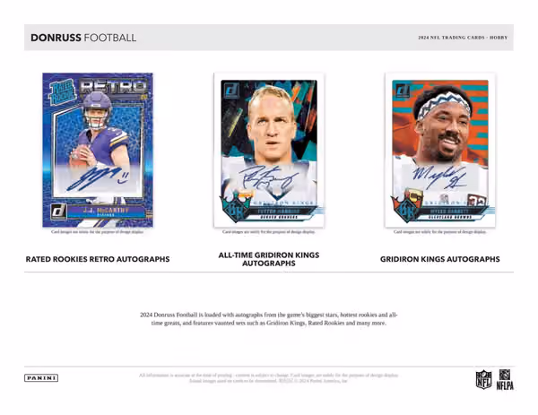 2024 Panini Donruss NFL Football Mega Box view 3