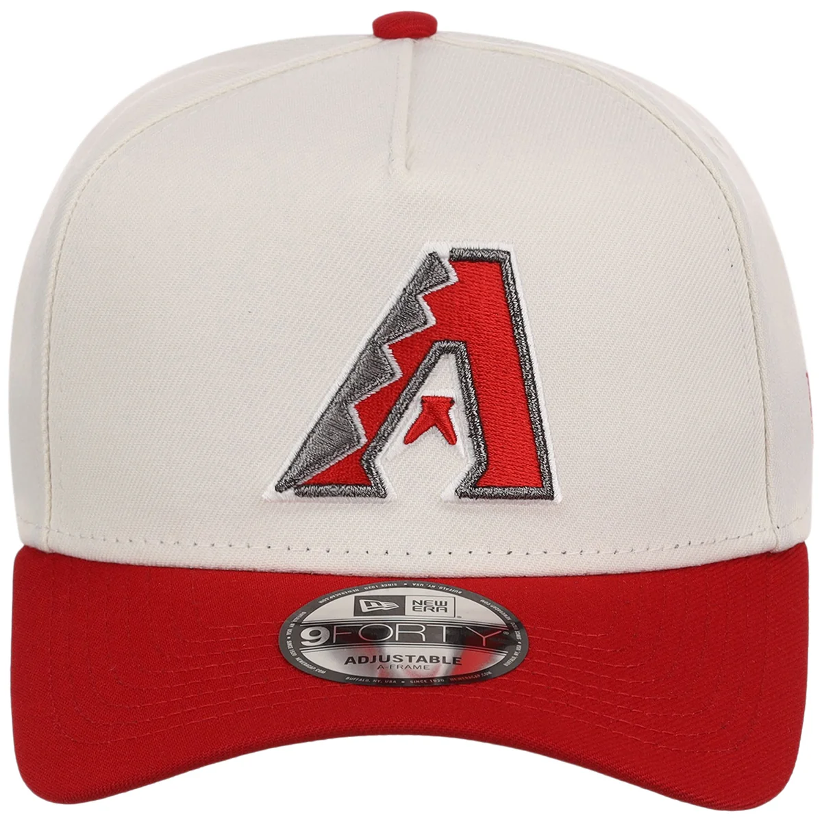 Arizona Diamondbacks MLB Chrome x Red FASHION CORE New Era 9FORTY A-Frame detail view