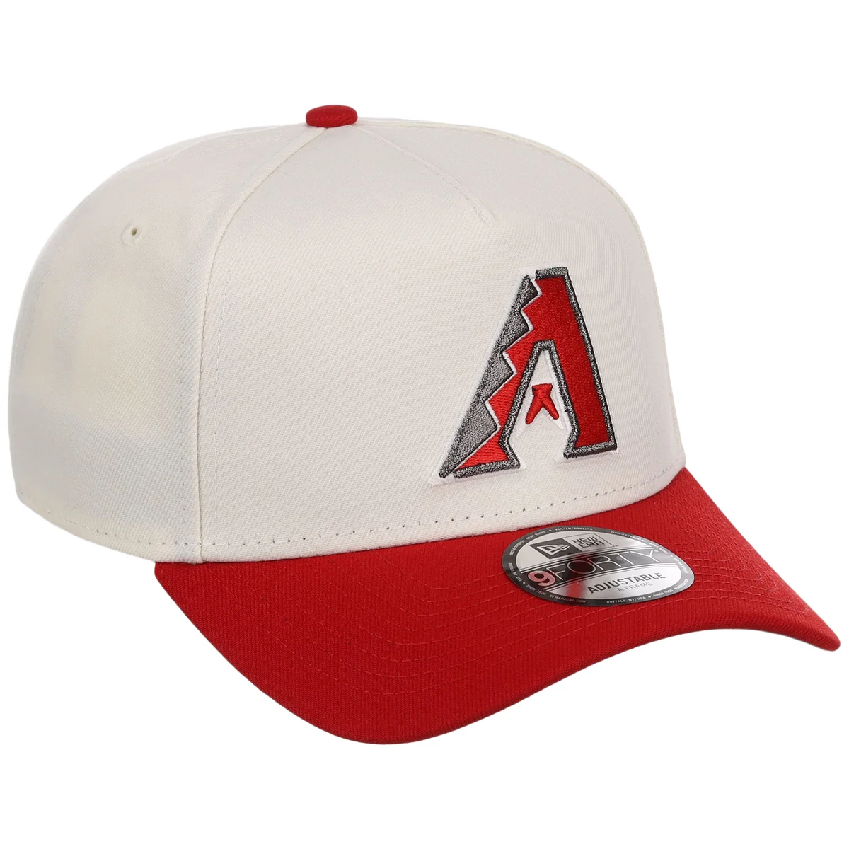 Arizona Diamondbacks MLB Chrome x Red FASHION CORE New Era 9FORTY A-Frame front view