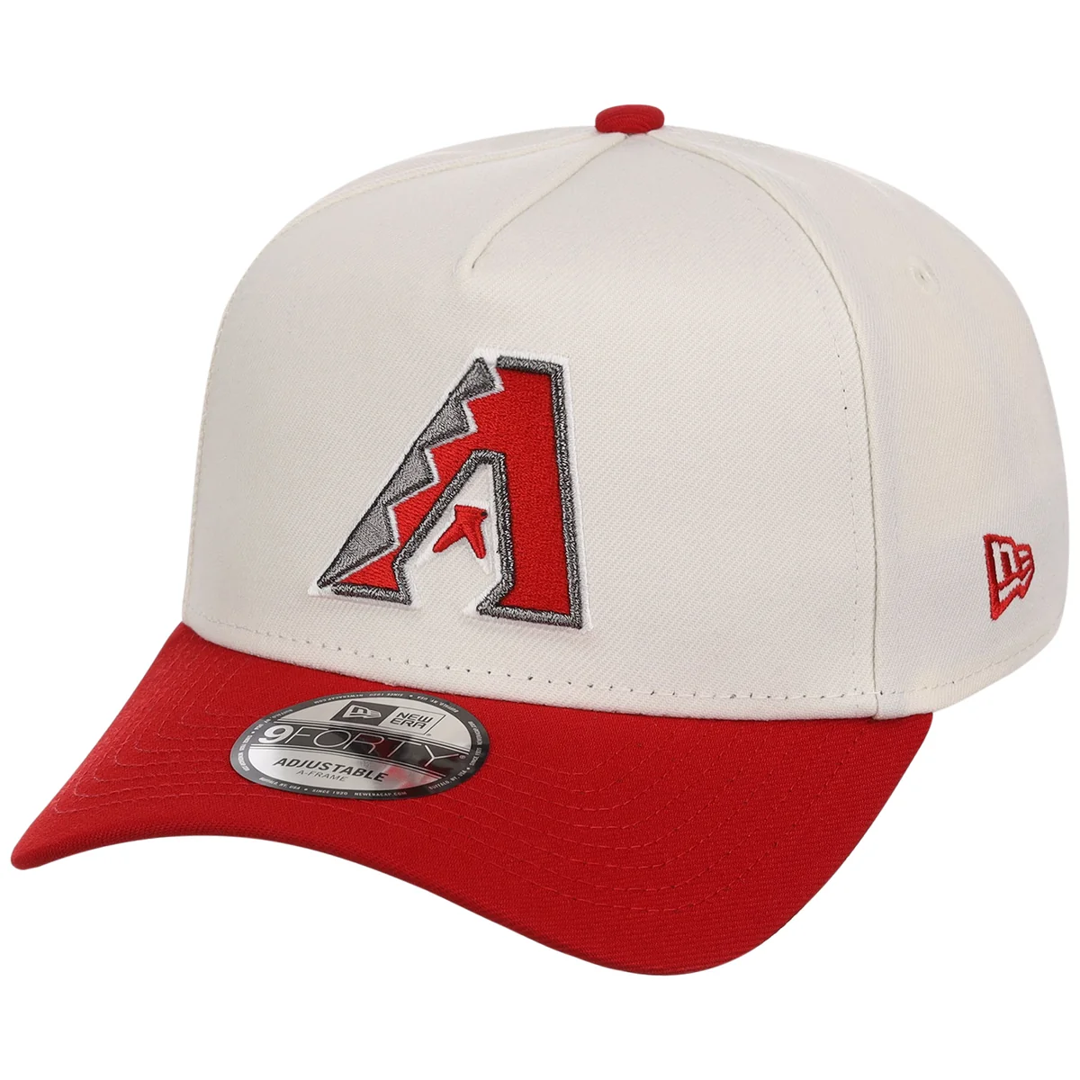 Arizona Diamondbacks MLB Chrome x Red FASHION CORE New Era 9FORTY A-Frame detail view