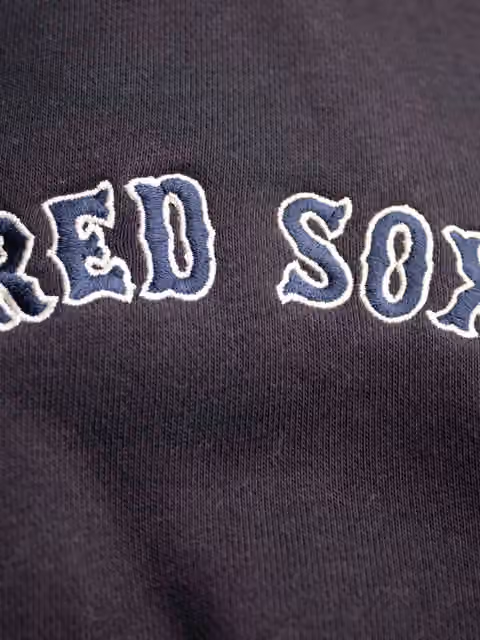 Boston Red Sox Letterman Hooded MLB Jacket Navy view 4