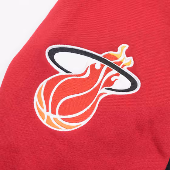Miami Heat Mitchell & Ness Color Blocked NBA Fleece Hoodie view 4