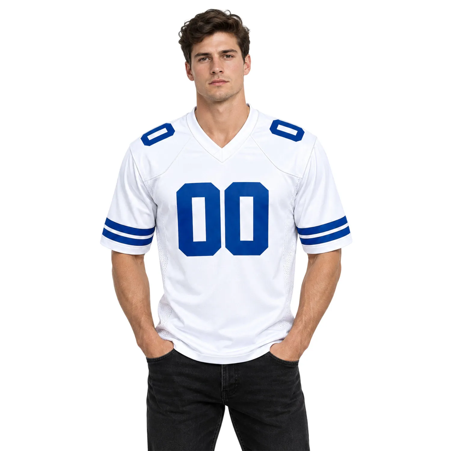 Men's Dallas Cowboys White Jersey Vibrant NFL fan Apparel