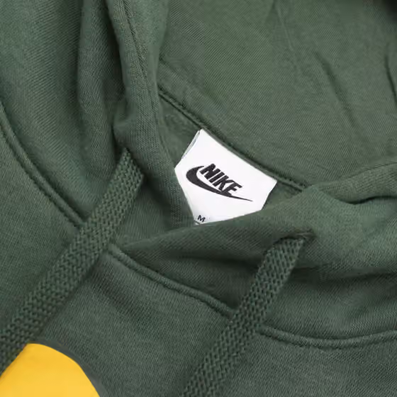 Green Bay Packers Throwback Nike Club NFL Hoodie Green view 4