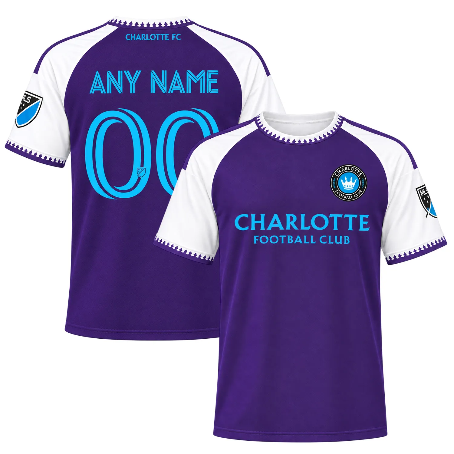 Charlotte FC Purple Jersey Custom Player Dynamic Fan Apparel
