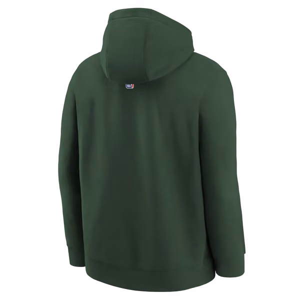 Milwaukee Bucks NBA Logo Nike Club Hoodie Green (YOUTH) view 2