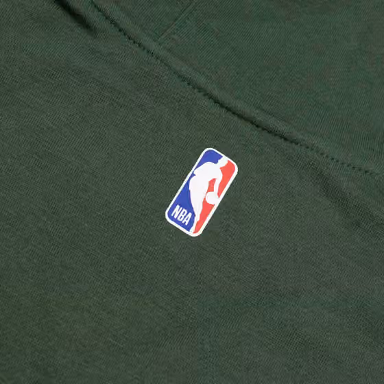Milwaukee Bucks NBA Logo Nike Club Hoodie Green (YOUTH) view 4