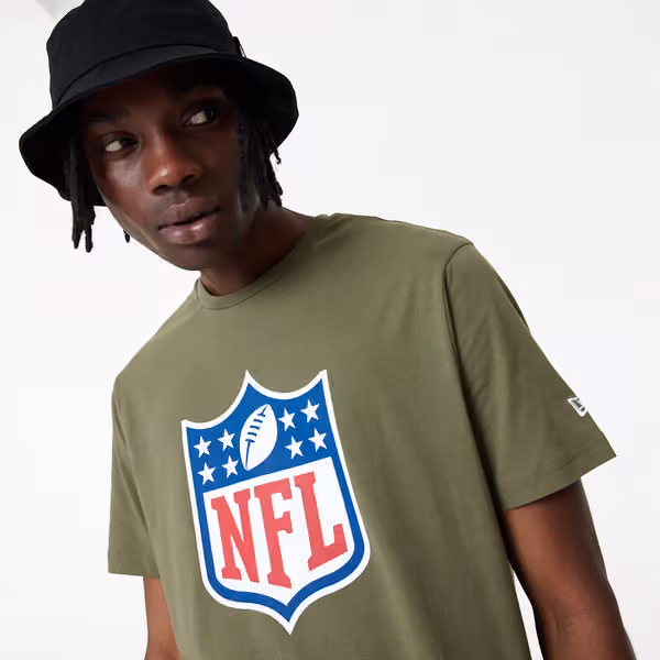 NFL Shield New Era Football T-Shirt Olive view 5