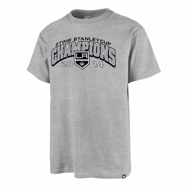 Los Angeles Kings 2014 Stanley Cup Champions '47 Echo NHL T-Shirt view 1