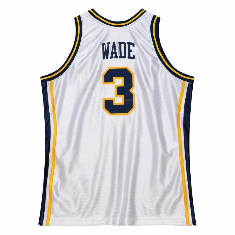 Dwyane Wade #3 Marquette University 2002-03 Authentic NCAA Jersey White view 2