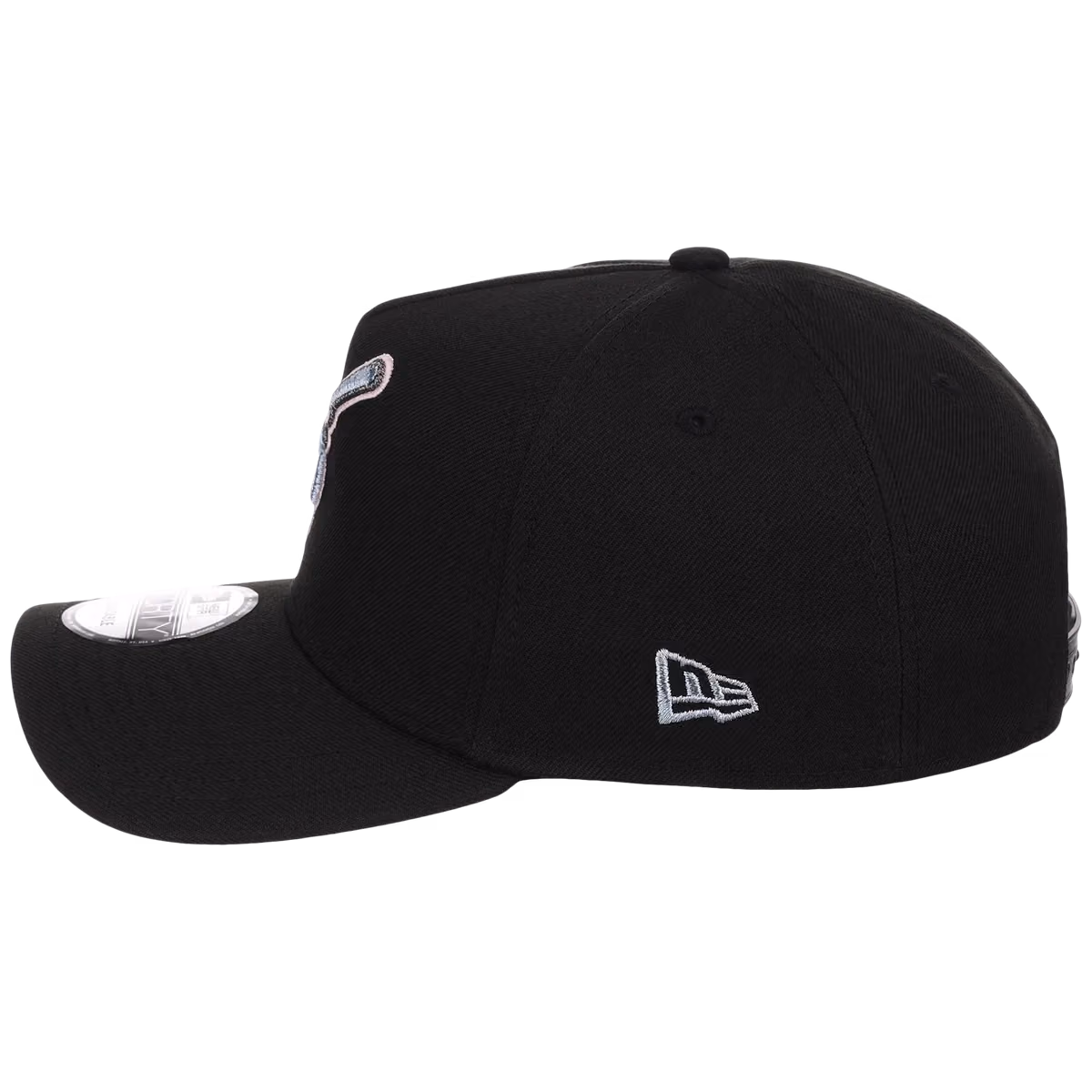 San Diego Padres MLB Pewter Skies New Era 9FORTY A-Frame detail view
