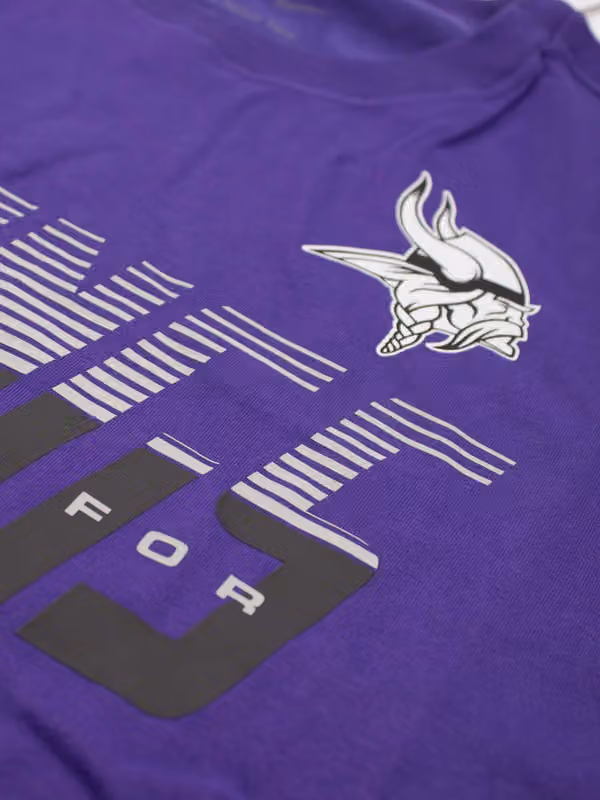 Minnesota Vikings 2026 NFL Sideline Team Issue Dri-Fit T-Shirt Purple view 4