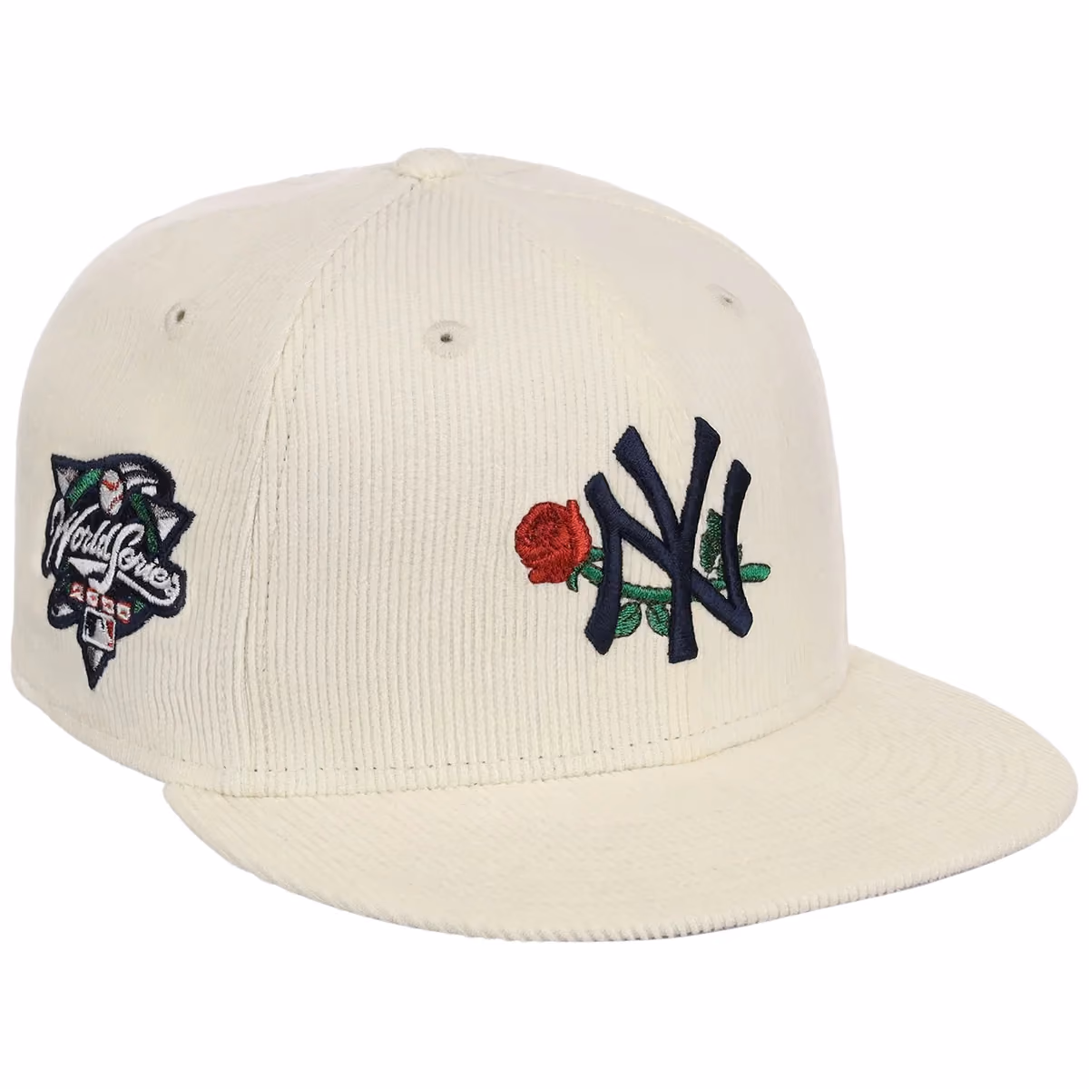 New York Yankees 'Concrete Roses' New Era 59FIFTY (Chrome/Chrome) front view