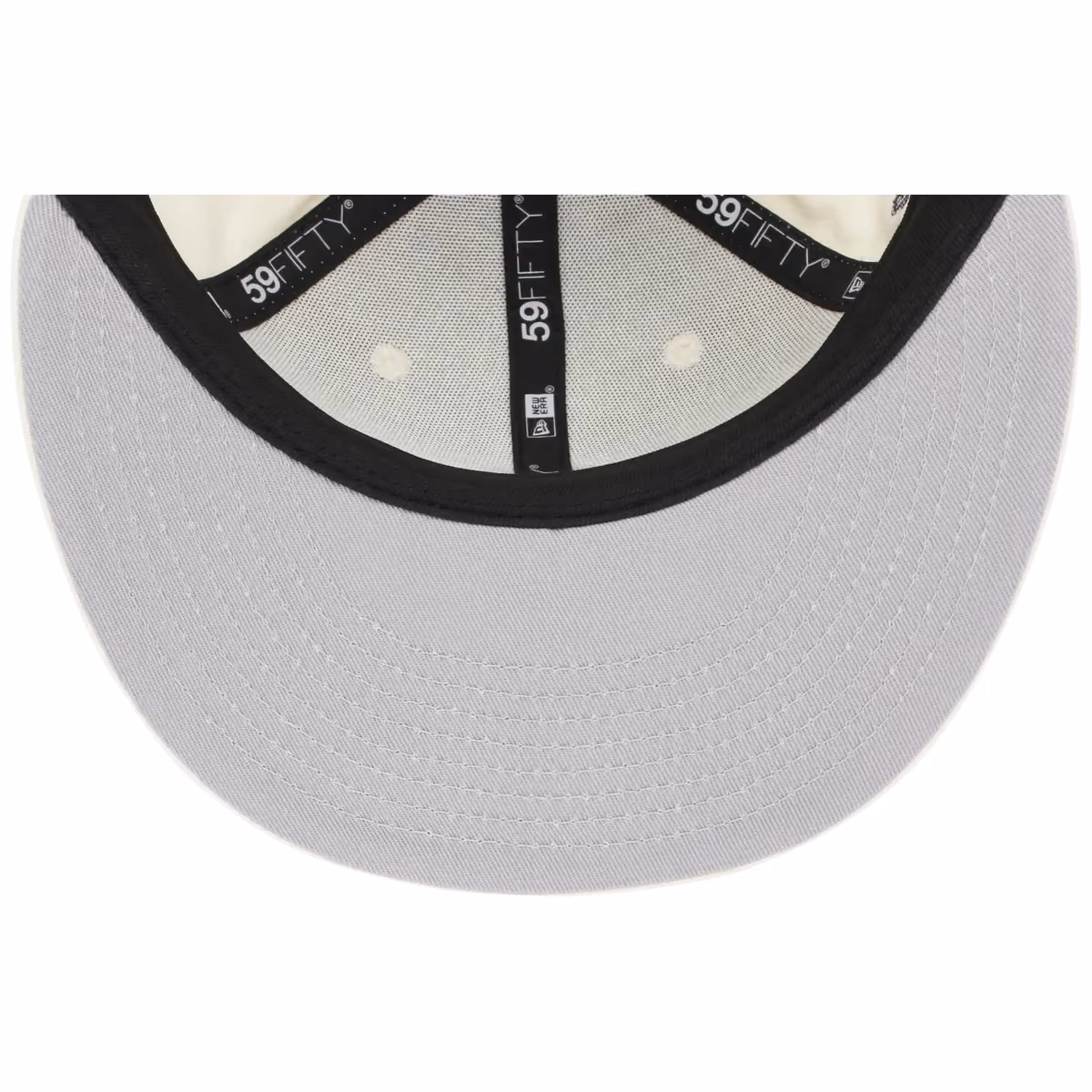 New York Yankees 'Concrete Roses' New Era 59FIFTY (Chrome/Chrome) back view