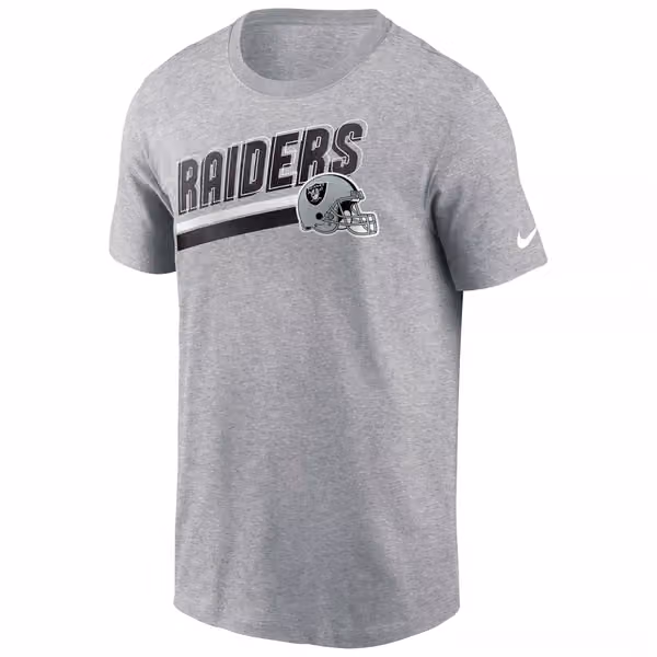 Las Vegas Raiders Blitz Nike Essential NFL T-Shirt Grey view 1