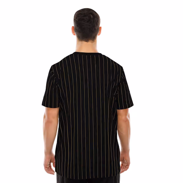 New Orleans Saints Retro Stripe NFL T-Shirt Black view 2
