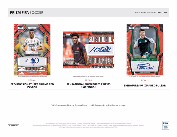 2025/26 Panini Prizm FIFA Football Retail Pack view 5