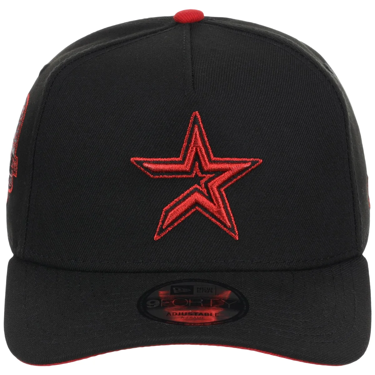 Houston Astros MLB Midnight Massacre New Era 9FORTY detail view