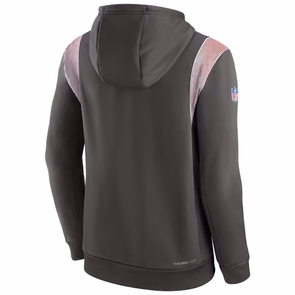 Tampa Bay Buccaneers 2022 NFL On-Field Sideline Nike Therma-FIT Hoodie view 2